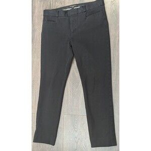 Banana Republic Sloan Black Slim Ankle Pants Size 6 Short Work Business (332)